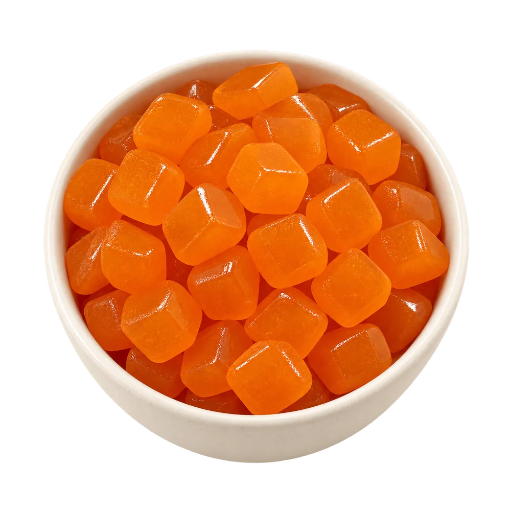 A bowl of JCKD protein gummies